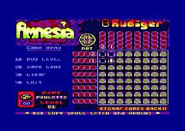 Amnesia (UK,F) (1998) (PD) screen shot game playing